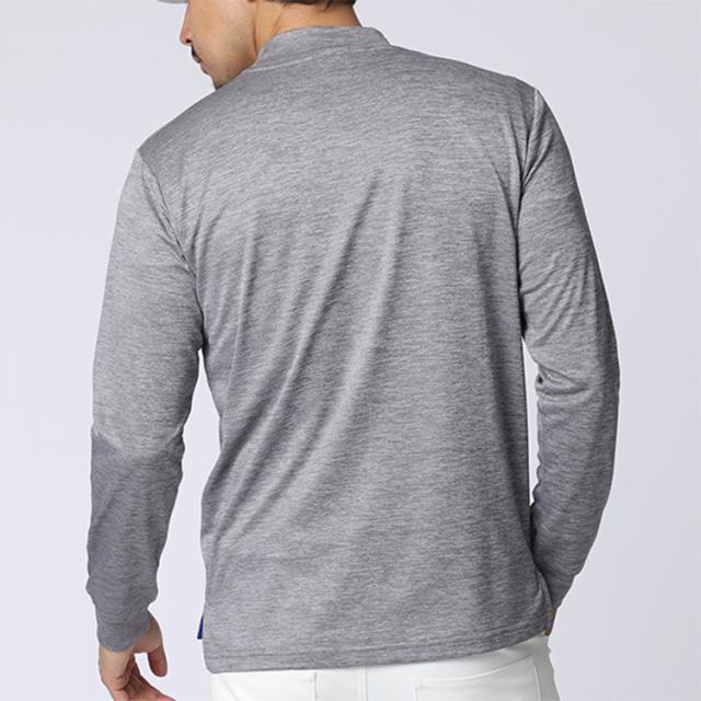 サイコバニー ゴルフ モックシャツ メンズ 長袖 シャツ Tシャツ モックネック 吸水速乾 ゴルフウェア 無地 ロゴ 秋 冬 ブランド GF736 PSYCHO BUNNY_12