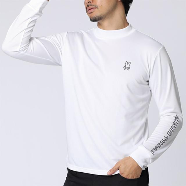 サイコバニー ゴルフ モックシャツ メンズ 長袖 シャツ Tシャツ モックネック 吸水速乾 ゴルフウェア 無地 ロゴ 秋 冬 ブランド GF736 PSYCHO BUNNY_14