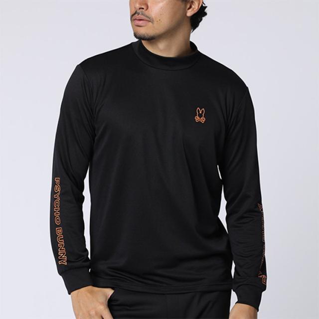 サイコバニー ゴルフ モックシャツ メンズ 長袖 シャツ Tシャツ モックネック 吸水速乾 ゴルフウェア 無地 ロゴ 秋 冬 ブランド GF736 PSYCHO BUNNY_17