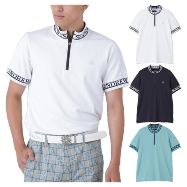 ST ANDREWS セントアンドリュース ゴルフウェア クルーネック サイズ：S ST ANDREWS セントアンドリュース 半袖 ニット ポロシャツ