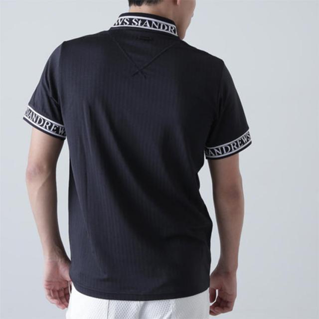 セントアンドリュース ゴルフ ポロシャツ メンズ 半袖 シャツ ストレッチ UVカット 軽量 ゴルフウェア 無地 ロゴ 春 夏 秋 ブランド 0425267701 St ANDREWS セントアンドリュース ゴルフ ポロシャツ メンズ 半袖 シャツ