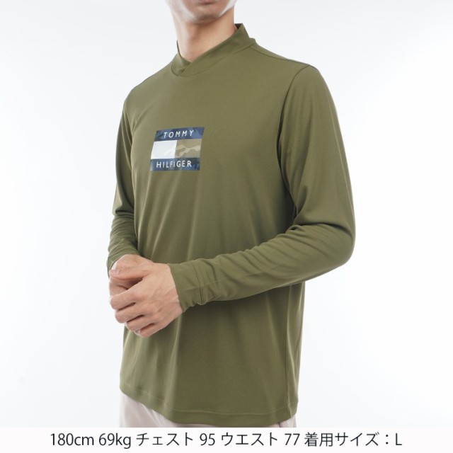 トミーヒルフィガー ゴルフ モックシャツ メンズ 長袖 シャツ Tシャツ