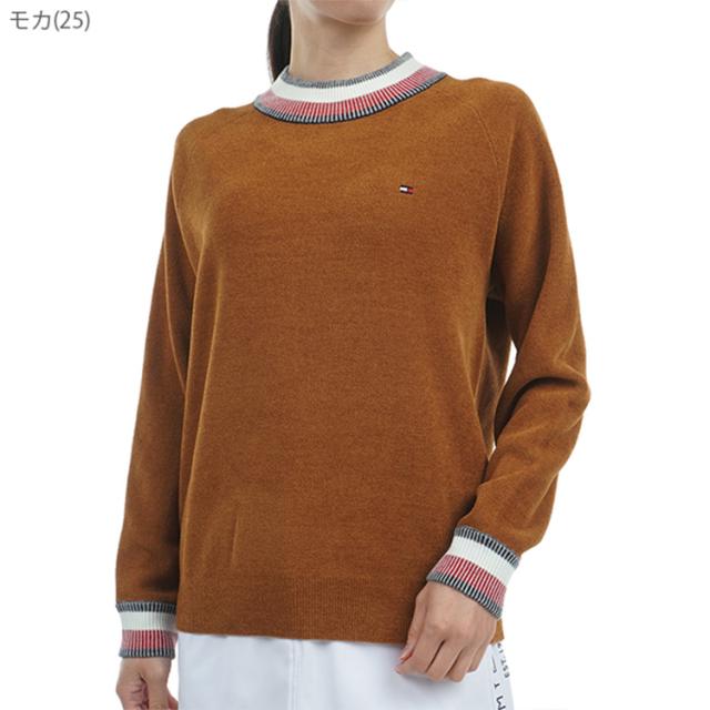 トミーヒルフィガー ゴルフ セーター レディース 長袖 ハイネック