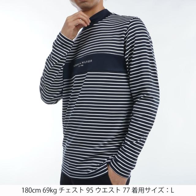 トミーヒルフィガー ゴルフ モックシャツ メンズ 長袖 シャツ モック