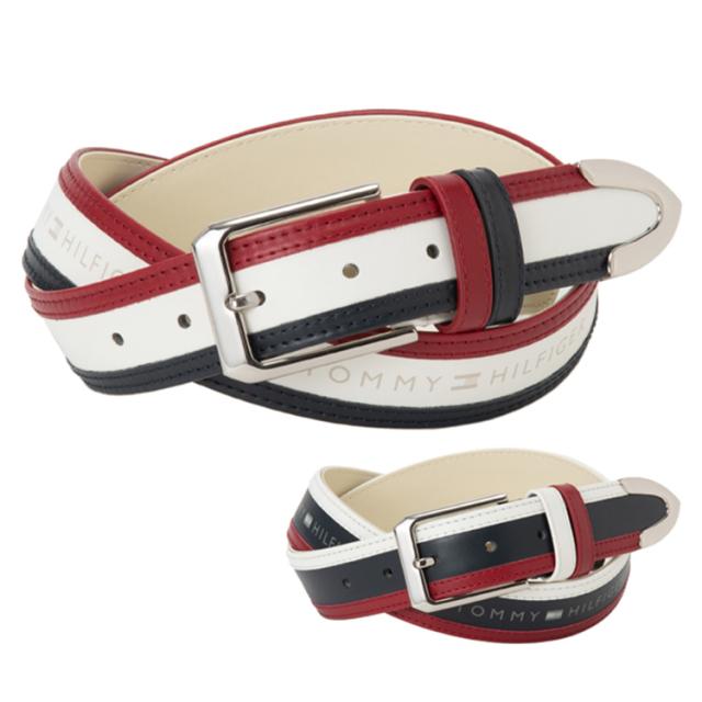 トミーヒルフィガー ゴルフ ベルト メンズ レディース バックル 合皮 フリーカット可能 ロゴ ゴルフウェア ブランド 無地 春 夏 秋 冬 THMB5FV1   GOLF