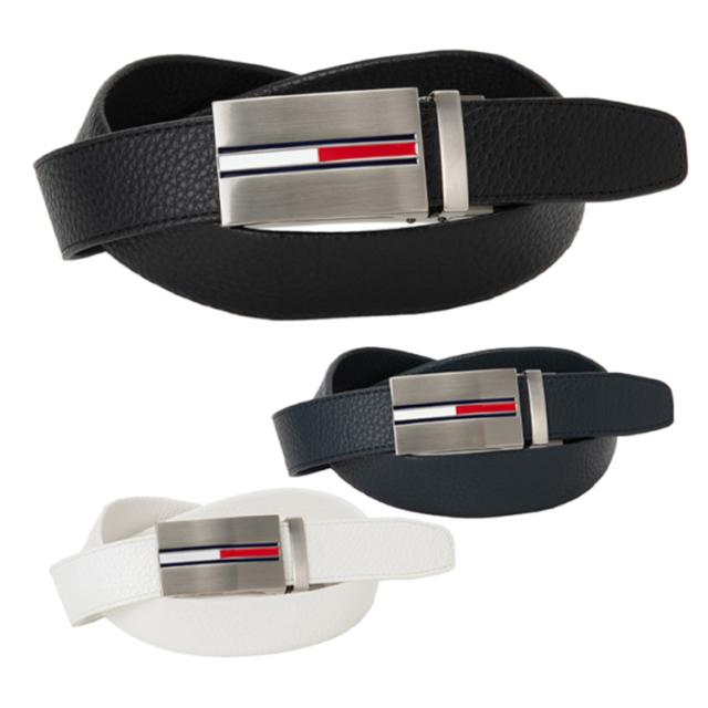 トミーヒルフィガー ゴルフ ベルト メンズ レディース フリーカット可能 スライドロック ロゴ ゴルフウェア ブランド 無地 春 夏 秋 冬 THMB5FV3   GOLF