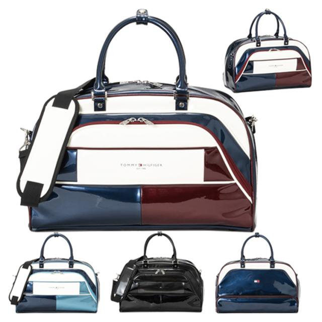 トミーヒルフィガー ゴルフ ボストンバッグ メンズ レディース バッグ ショルダーベルト シューズポケット エナメル ゴルフバッグ ブランド THMG5FB1   GOLF