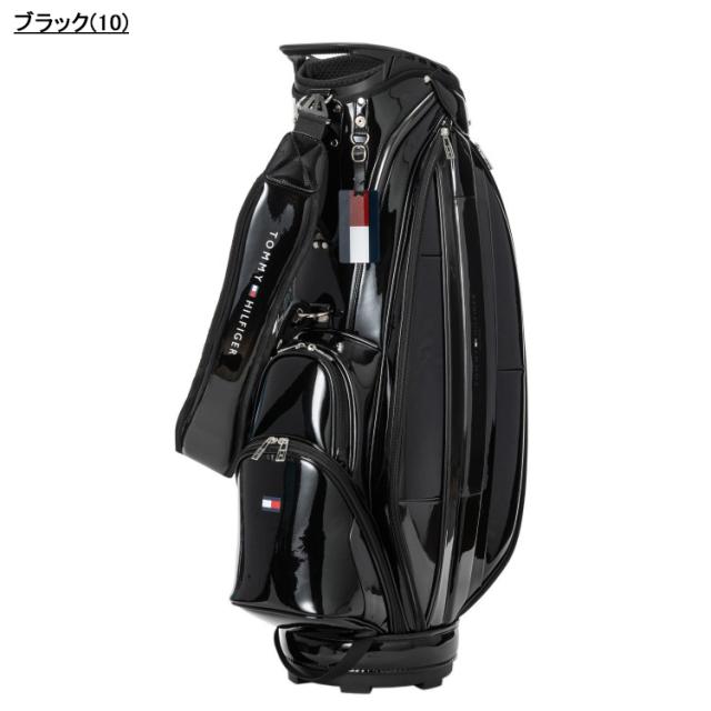 トミーヒルフィガーカート キャディバッグ thmg5fc1【9.0型】ブラック TOMMY HILFIGER GOLF（トミー ヒルフィガー ゴルフ） トミー