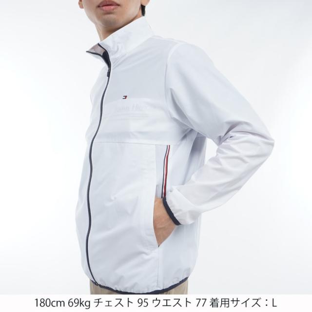 トミーヒルフィガー ゴルフ ブルゾン メンズ 長袖 ジャケット フルジップ 撥水 防風 ストレッチ パッカブル ゴルフウェア ブランド 無地 春 夏 秋 THMA509_5