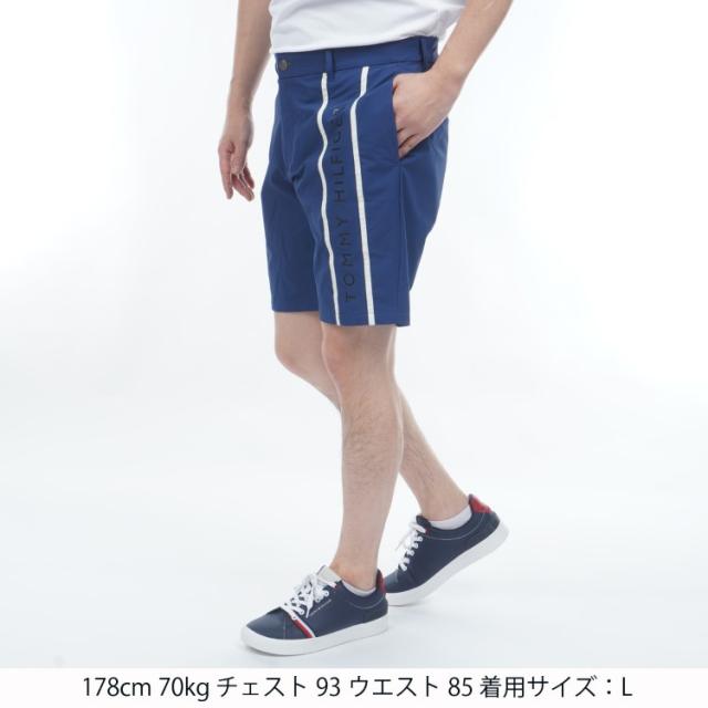トミーヒルフィガー ゴルフ パンツ メンズ ショートパンツ 短パン 軽量 ストレッチ ゴルフウェア ブランド 無地 春 夏 秋 THMA625_12