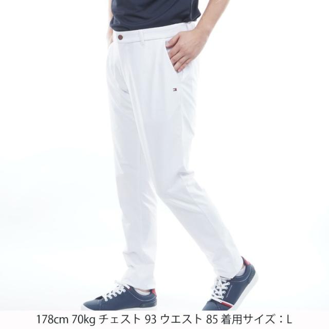 トミーヒルフィガー ゴルフ パンツ メンズ テーパードパンツ メッシュ 通気性 ストレッチ ゴルフウェア ブランド 無地 春 夏 秋 THMA635_5