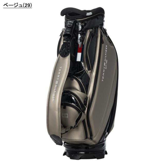 トミーヒルフィガー ゴルフ キャディバッグ メンズ 9.0型 5分割 約5.0kg カートバッグ マット クロコエンボス ゴルフバッグ 無地 レア ブランド ロゴ TOMMY HILFIGER GOLF THMG6SC1_4