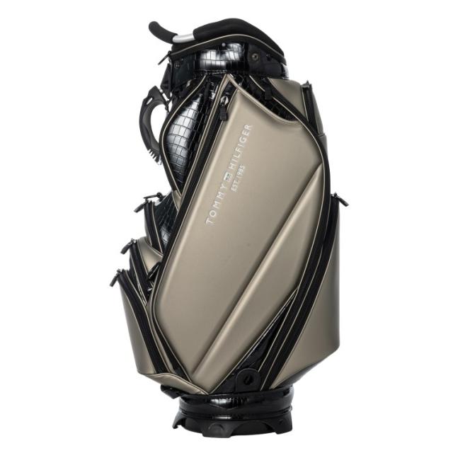 トミーヒルフィガー ゴルフ キャディバッグ メンズ 9.0型 5分割 約5.0kg カートバッグ マット クロコエンボス ゴルフバッグ 無地 レア ブランド ロゴ TOMMY HILFIGER GOLF THMG6SC1_5