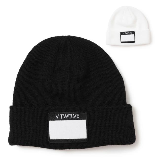 V12 ゴルフ ニットキャップ メンズ レディース ニット帽 ニット 帽子 無地 ロゴ ゴルフウェア ブランド V122520-CP04