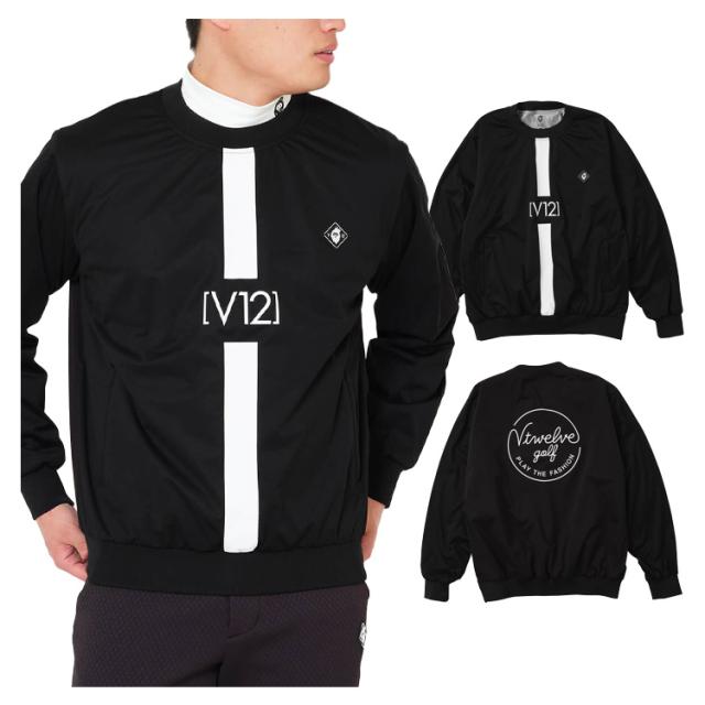 V12 ゴルフ スニード メンズ ブルゾン ジャケット 長袖 クルーネック