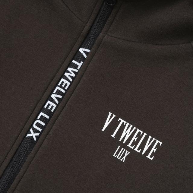 V12 ゴルフ パーカー メンズ 長袖 フルジップ フーディー LUX