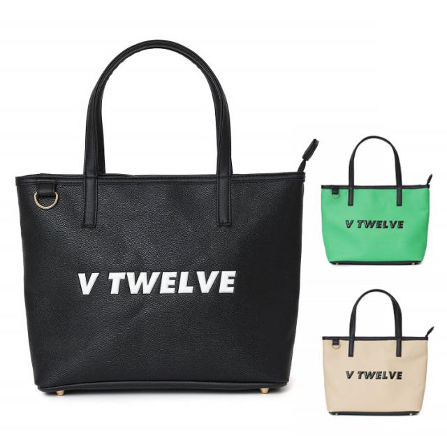 V12 ゴルフ ラウンドバッグ メンズ レディース バッグ カートトート カートバッグ ゴルフバッグ 防水性 防汚性 無地 コンパクト ブランド ロゴ V122510-BG02 V12 GOLF