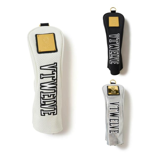 V12 ゴルフ ヘッドカバー ユーティリティ メンズ レディース ユーティリティカバー エナメル 無地 ブランド V12 GOLF BRIEFING V122610-AC17