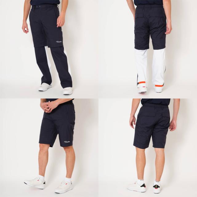 V12 ゴルフ パンツ メンズ レインパンツ テーパードパンツ ロングパンツ ショートパンツ 2way ストレッチ 軽量 防水 無地 シンプル ゴルフウェア ブランド ロゴ V122610-PN04 V12 GOLF_19