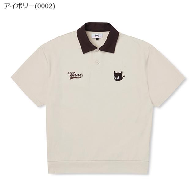 ワック ゴルフ ポロシャツ メンズ 半袖 シャツ ポロ UVカット ストレッチ ゴルフウェア 無地 春 夏 秋 ブランド 072254013 WAAC_2