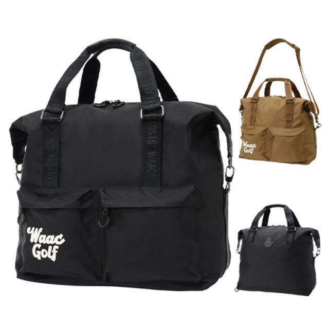 ワック ゴルフ ボストンバッグ メンズ レディース バッグ 2WAY ショルダーバッグ ファスナー付き ゴルフバッグ 無地 ブランド 072254801 WAAC