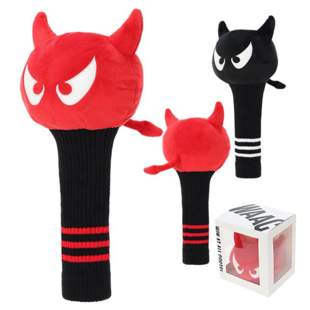 ワック ゴルフ ヘッドカバー フェアウェイウッド メンズ レディース フェアウェイカバー FW用 キャラクター ぬいぐるみ 無地 ブランド 072259899 WAAC