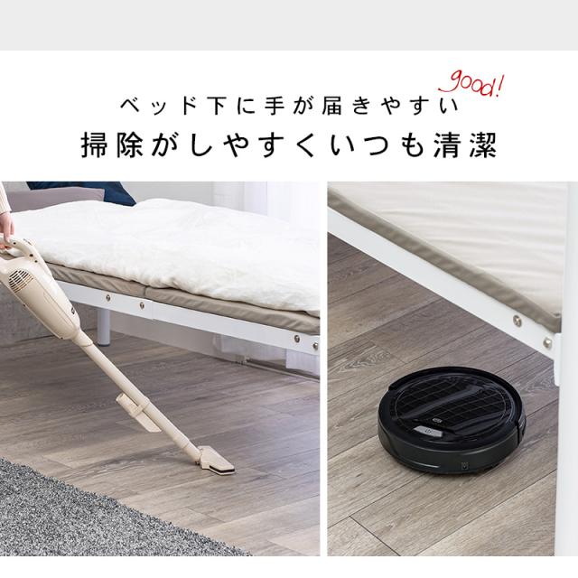 パイプベッド シングル ベッドフレーム シングルベッド 一人暮らし おしゃれ アースカラー neo ネオ_12