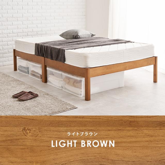 ベッド ベッドフレーム セミダブル 安い すのこ 白 おしゃれ 木製 組立簡単 すのこベッド 宮無し ヘッドレス 天然木 ベット ネジレス セミダブルベット 工具不要 宮無し 簡単組立 天然木_14