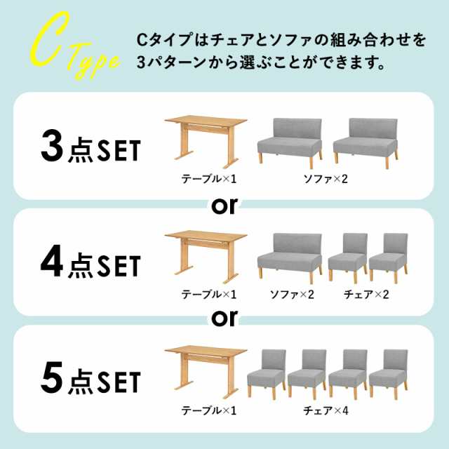 ダイニングテーブルセット 4人用 4人 おしゃれ ダイニングセット 北欧 安い ソファ 幅110cm ソファー 食卓テーブルセット グレー ファム  の通販はau PAY マーケット - クオリアル -暮らし応援家具SHOP-