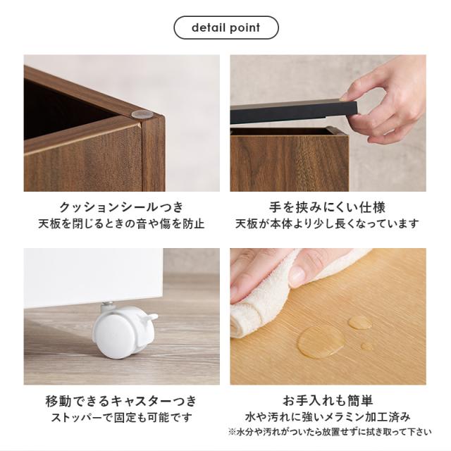 コスメワゴン ドレッサー ミラー 鏡 角度調節 収納 コスメ 化粧品 ドライヤー 白 キャスター ブラウン シンプル おしゃれ ナチュラル ほぼ完成品 ワゴン 大容量 コンパクト スリム ホワイト コスメボックス_10