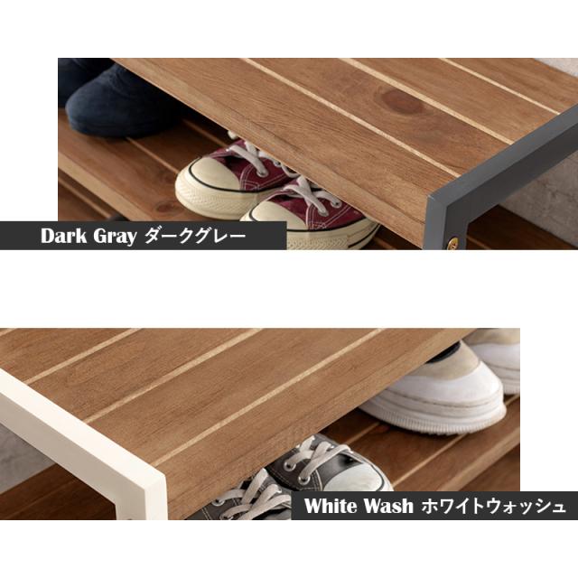 シューズラック 幅85cm 棚7段 シューズボックス 玄関収納 下駄箱 おしゃれ　シンプル 省スペース 収納 玄関 靴置き ホワイト ブラウン ノア_9