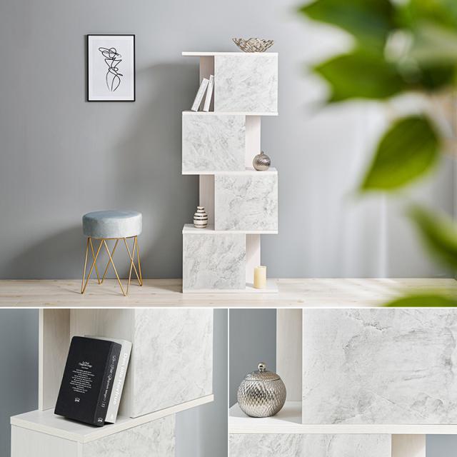 ラック 収納 収納棚 4段 扉付き おしゃれ 白 インテリア リビング