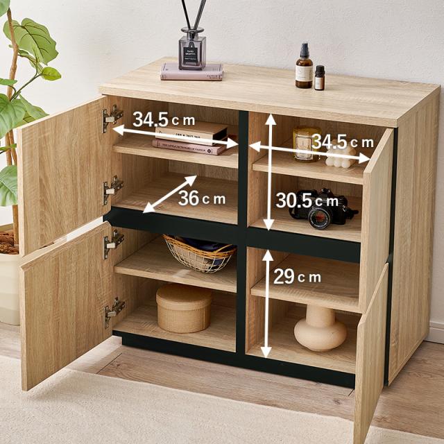 収納棚 扉付き おしゃれ チェスト 白 キャビネット 扉 リビング 収納 リビングボード サイドボード 棚 大容量 引き出し収納 引き出し 可愛い 幅79 ナイス オシャレ モダン 韓国風 北欧風 寝室 リビング 整理整頓