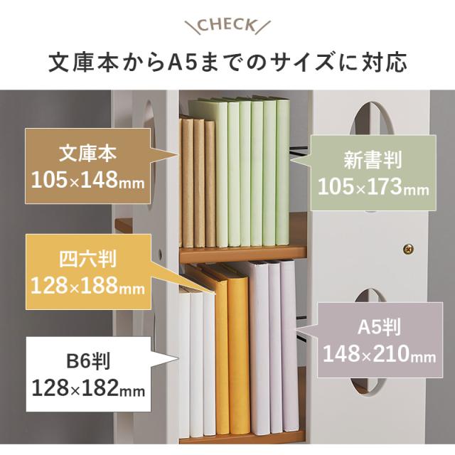 本棚 回転 おしゃれ 完成品 回転式 コミック本棚 回転ラック 漫画 大容量 ロータイプ 高さ120cm 5段 ピボット 本棚 回転 おしゃれ コミック本棚 本棚 おしゃれ 完成品　ピボット_5