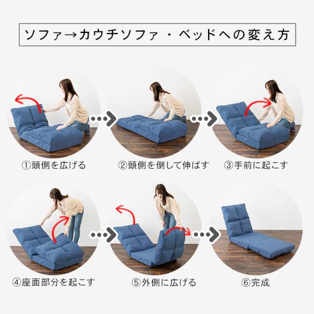 ソファーベッド ソファベッド ソファ コンパクト 安い おしゃれ シングル ローソファー 折りたたみ 一人暮らし 幅60cm (グレン)_16