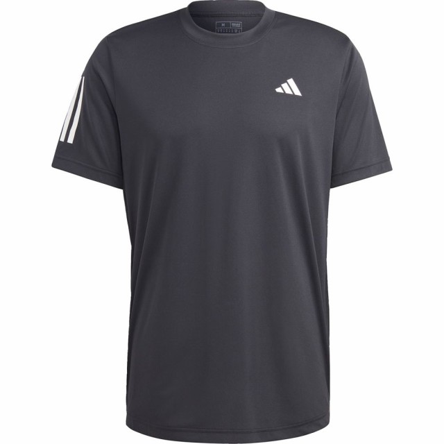 adidas 七分袖テニスシャツ 黒/白/黄Mサイズ