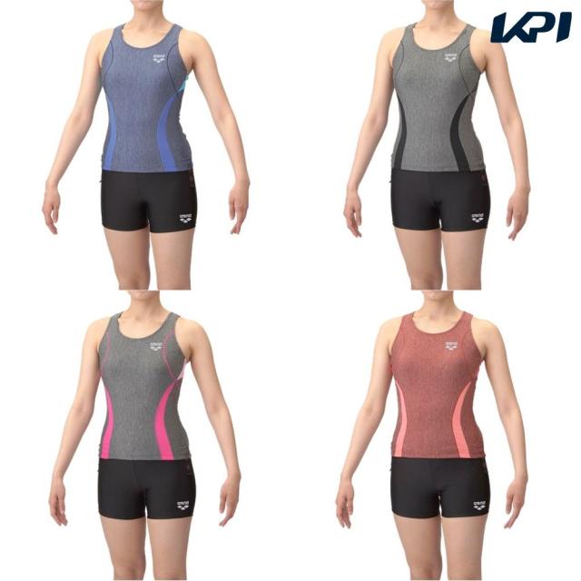 アリーナ ARENA 水泳水着 レディース   フィットネスセパレーツ（Ｙバック・ショートレッグ・差し込みパッド） AS5SWF40L