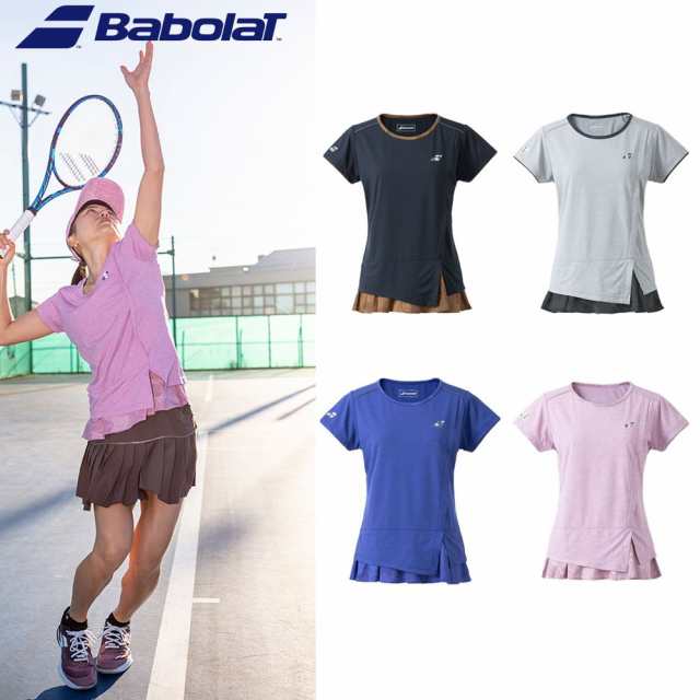バボラ Babolat テニスウェア レディース VS SHORT SLEEVE SHIRT 半袖T 