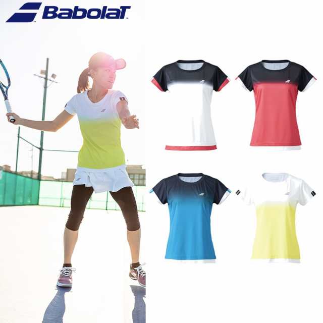 バボラ Babolat テニスウェア レディース CLUB SHORT SLEEVE