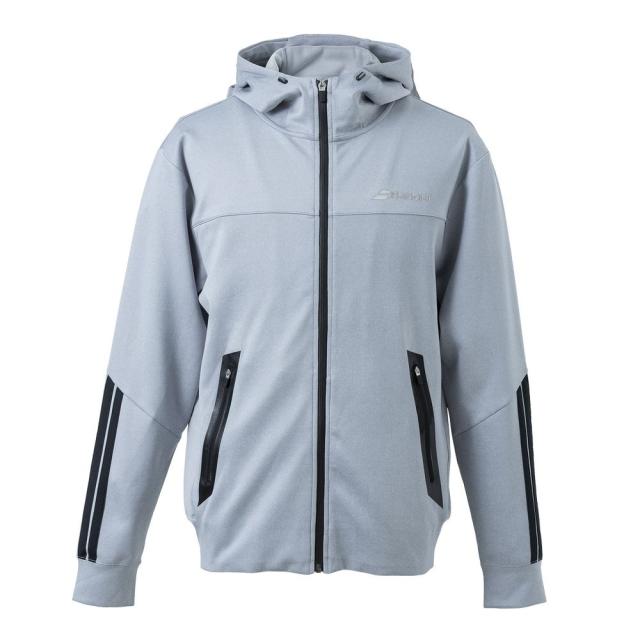 バボラ Babolat テニスウェア ユニセックス 【上下セット】トレーニングジャケット BUT4118C＋パンツ BUT4218C グレー BUT4118C-BUT4218C-GY 2024SS_3