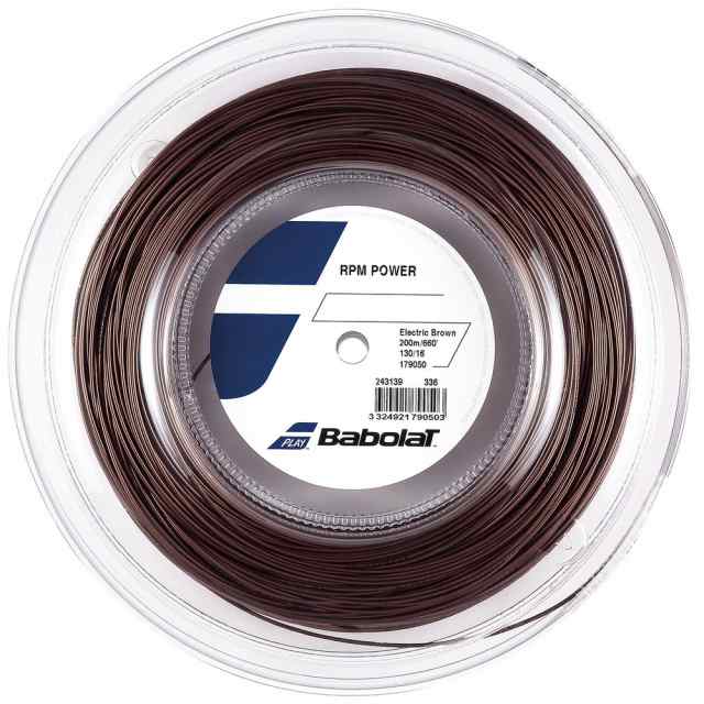 バボラ Babolat テニスガット・ストリング RPM POWER RPMパワー 125/130 200mロール BA243139