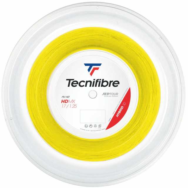 『即日出荷』テクニファイバー Tecnifibre テニスガット・ストリング HDMX 1.25mm 200mロール YELLOW TFR305 TFSR300