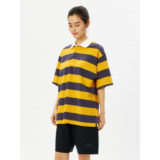 カンタベリー CANTERBURY ラグビーウェア ユニセックス   S/S 2.5INCH STRIPE RUGBY JERSEY RA34136 2024SS