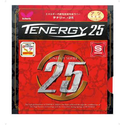 バタフライ（Ｂｕｔｔｅｒｆｌｙ）≪テナジー・２５ 05810≫ガット・ラバー≪卓球≫