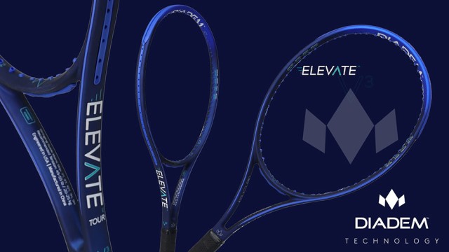 ダイアデム DIADEM テニスラケット エレベート ライト 98 V3 ELEVATE LITE 98 V3 フレームのみ DIA-TAA008_4