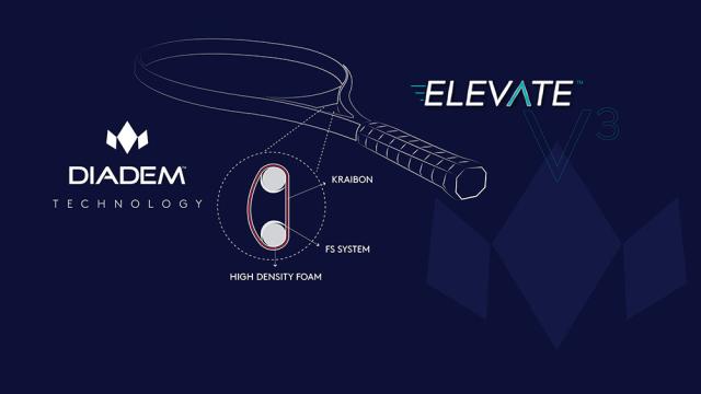 ダイアデム DIADEM テニスラケット エレベート ライト 98 V3 ELEVATE LITE 98 V3 フレームのみ DIA-TAA008_5