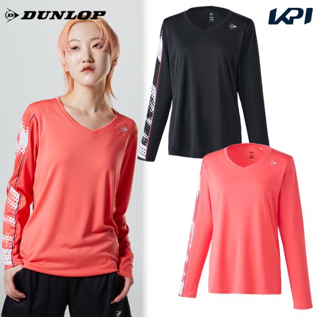 ダンロップ DUNLOP テニスウェア レディース   ロングスリーブ ゲームシャツ DAP1466W 2024FWの通販は 7,177円