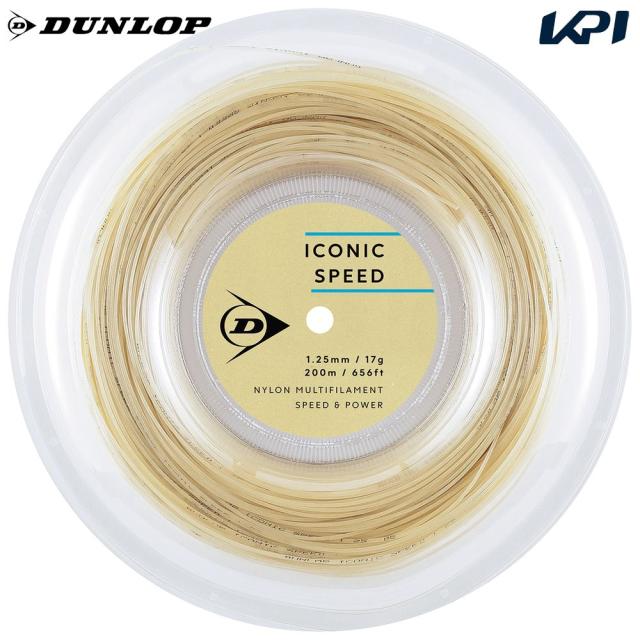 ダンロップ DUNLOP テニスガット・ストリング    ICONIC SPEED アイコニック・スピード 200mロール ロールタイプ DSTA32021