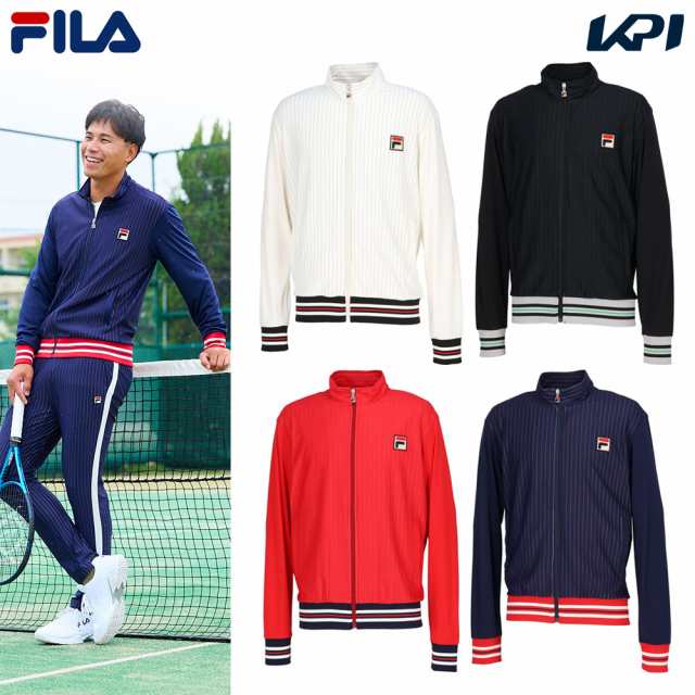 フィラ FILA テニスウェア メンズ トラックジャケット ストライプ 