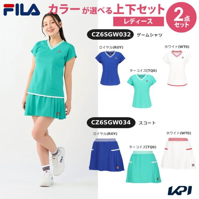 上下セット】フィラ FILA テニスウェア レディース ゲームシャツ